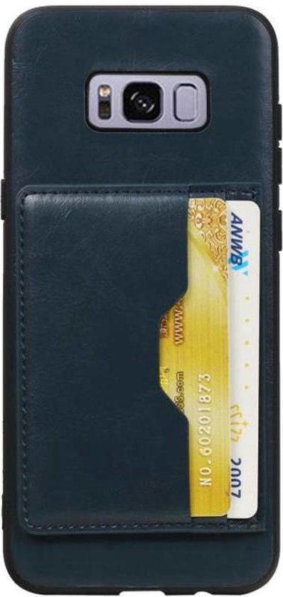 Couverture arrière debout 2 cartes pour Galaxy S8 Plus Navy