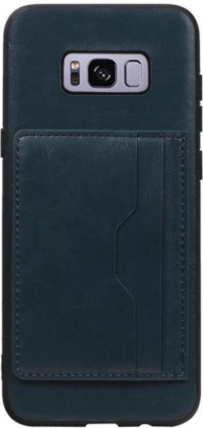 Couverture arrière debout 2 cartes pour Galaxy S8 Plus Navy