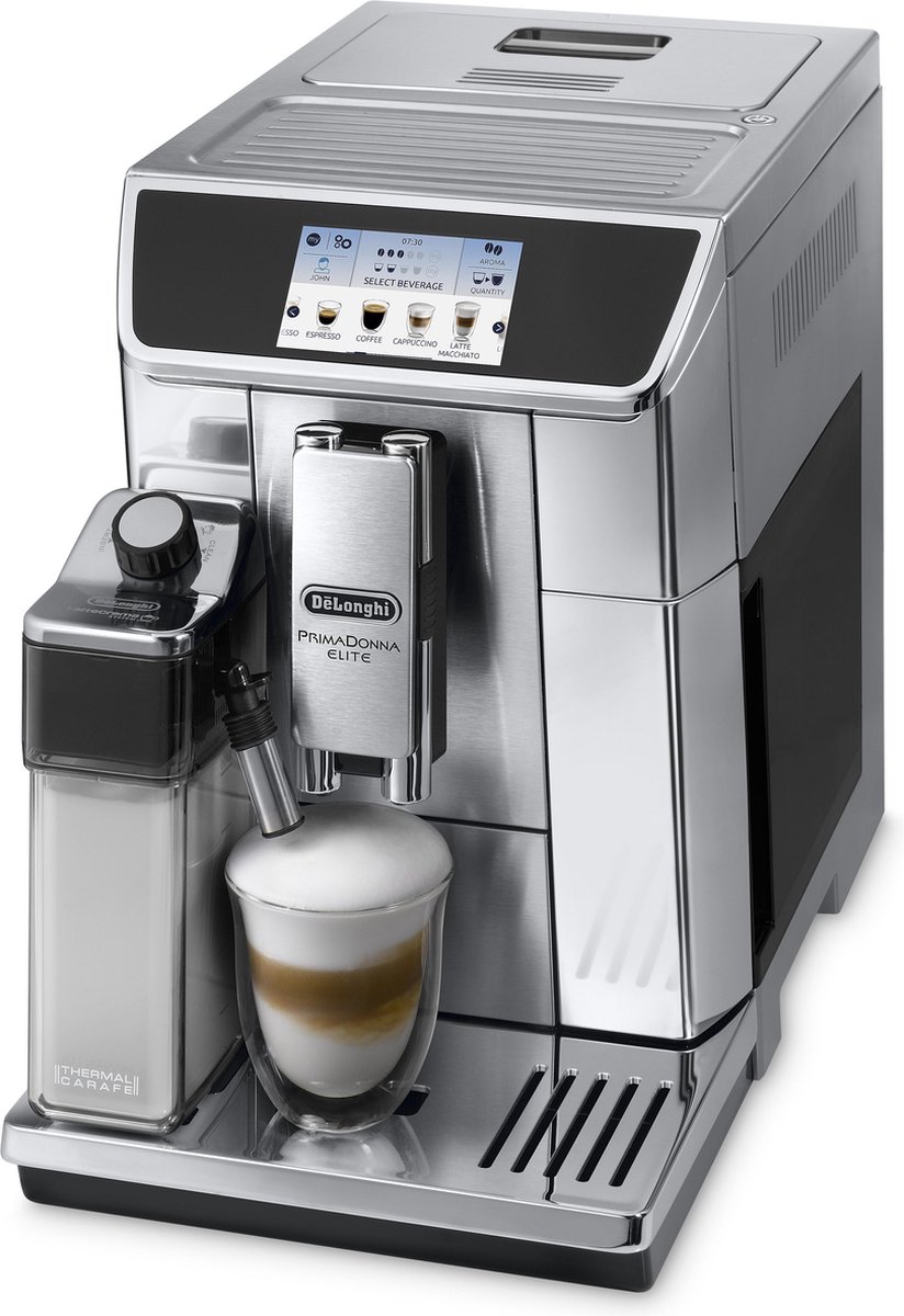 De'Longhi PrimaDonna Elite ECAM650.75.MS - Volautomatische Espressomachine - Metaal/Zilver — afbeelding 2