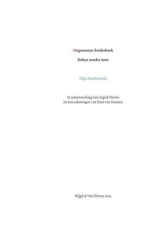 Ongezouten Zuiderhoek