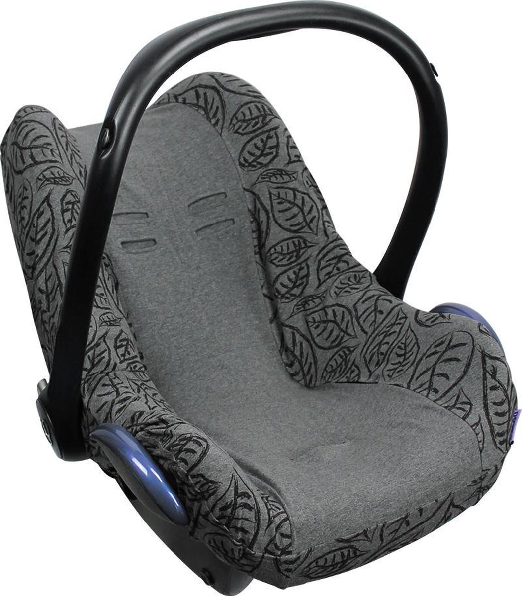 Dooky Seat Cover 0+ Autostoel hoes Grey Leaves