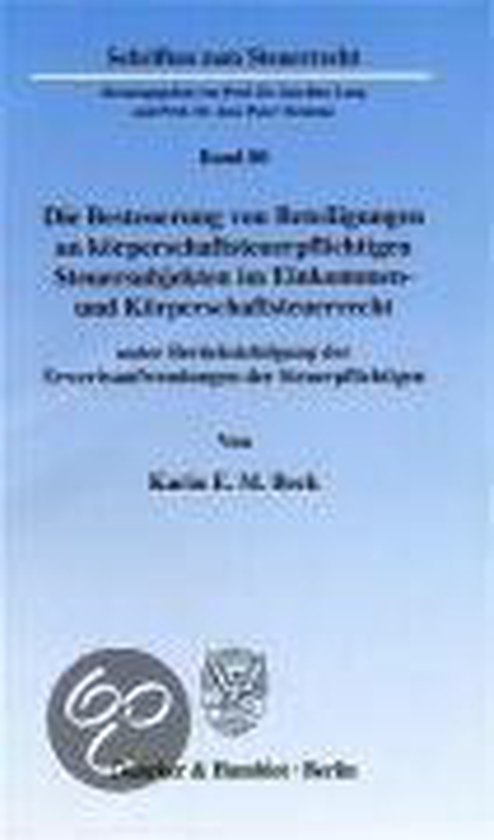 Die Besteuerung von Beteiligungen an körperschaftsteuerpfli ... - cover