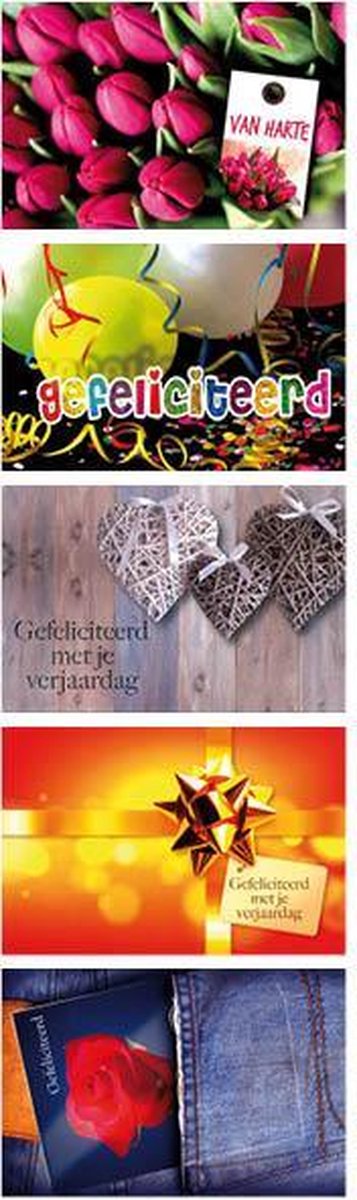 5 Luxe Cadeau-enveloppen - 5 verschillende designs