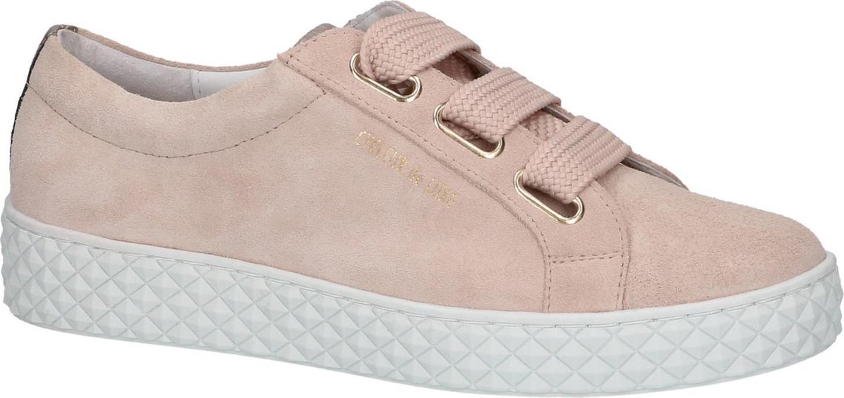Cycleur De Luxe Acton Sneaker laag gekleed Dames Roze Nude Suede Leather
