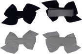 Jessidress Mini Haarclip speciaal voor kleine meisjes Haarstrikje Baby - Marine/Wit