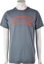 Nike - Young Adult Short Sleeve - T-shirt - 140 - 152 - Grijs/Oranje
