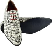 Witte veterschoenen heren muziek instrumenten maat 44