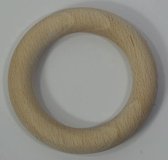 Houten ring beuken blank 35x7 Millimeter  50 stuks