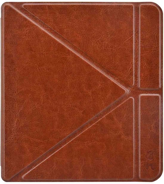 Origami Sleepcover Kobo Forma Hoes - Cover Cognac Bruin