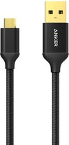 Anker® 0.9m Nylon Micro-USB kabel Zwart