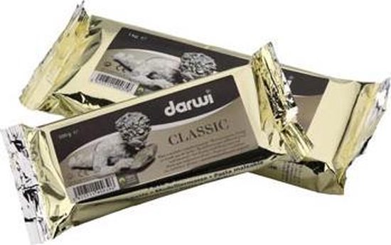 Darwi Classic Zelfdrogende Klei - 1 kg - Boetseerklei - Wit - Darwi