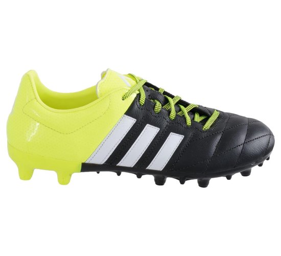 adidas ACE 15.3 FG/AG Leather - Voetbalschoenen - Mannen - Maat 40 -  geel/zwart | bol.com