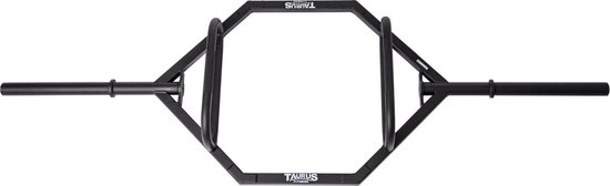 GORILLA SPORTS® Trap Bar - Olympia 50mm, mit 2 Federverschlüssen, bis 340kg Belastbar, gerändelte Griffe, Stahl - Olympic Hex Bar, Olympische Hexagon Hantelstange, für Kniebeugen, Kreuzheben GORILLA SPORTS® Trap Bar - Olympia 50mm, mit 2 Federverschlüssen, bis 340kg Belastbar, gerändelte Griffe, Stahl - Olympic Hex Bar, Olympische Hexagon Hantelstange, für Kniebeugen, Kreuzheben