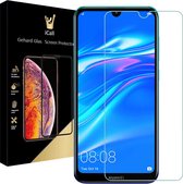 iCall - Huawei Y7 (2019) Screenprotector - Tempered Glass Gehard Glas - Case Friendly