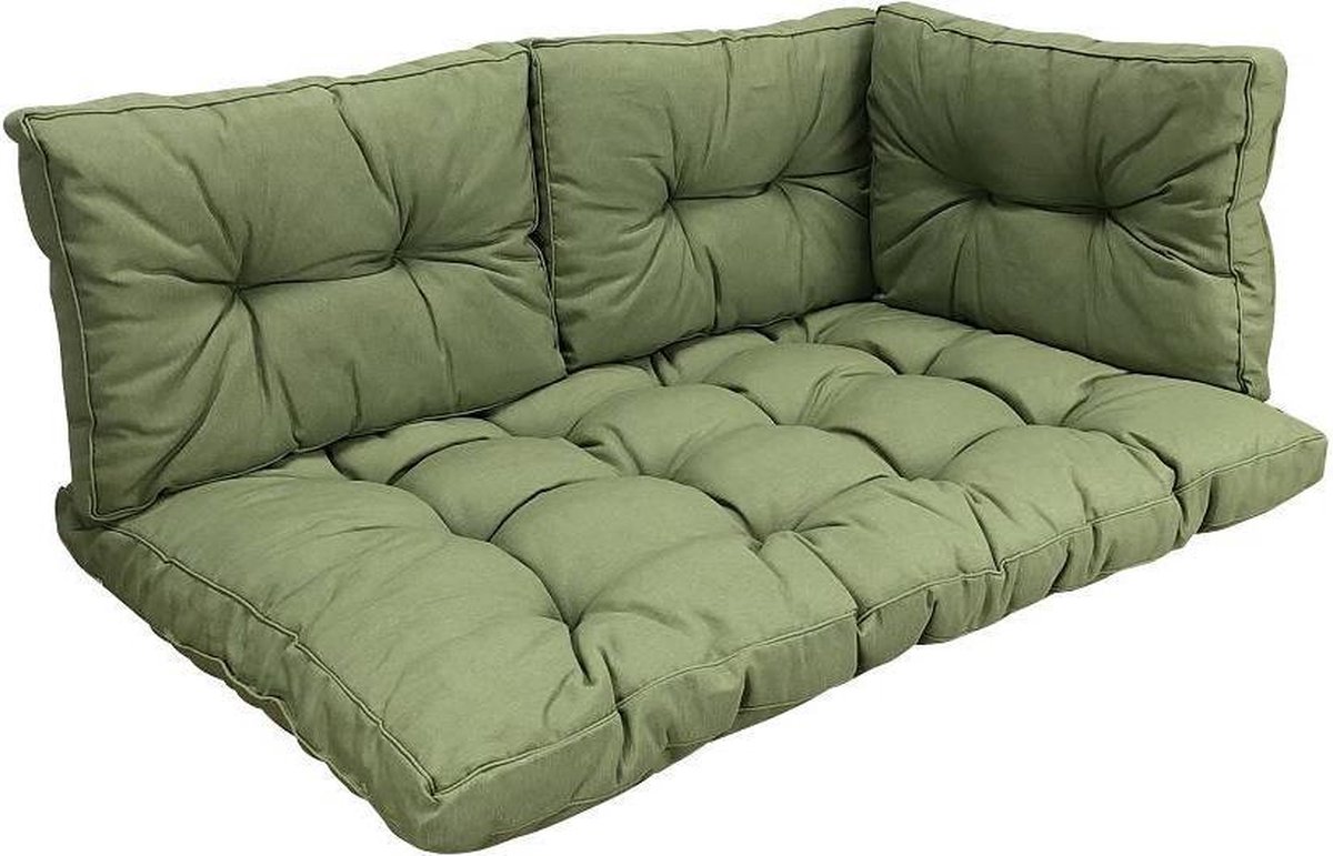 Madison mobilier de jardin à dossier haut a054 fauteuil coussins coussin oreiller 8 cm vert nouveau 