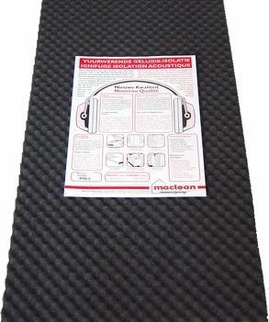 Geluidsisolatieplaat noppenschuim 100x50cm los