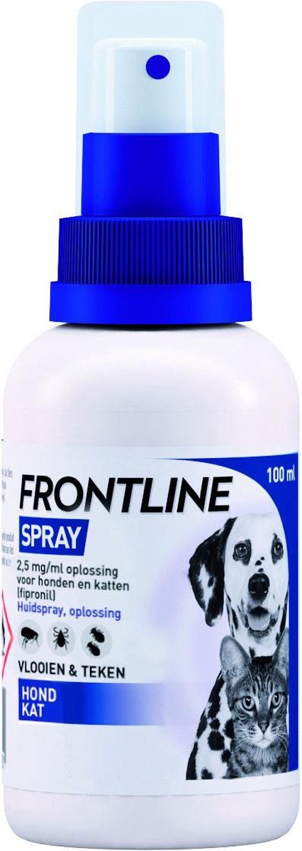 Frontline Spray Anti vlooienmiddel en tekenmiddel - Hond en Kat - 100 ml |  bol.com
