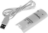 Accu met oplaadkabel voor Nintendo Wii - wit