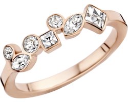 Melano friends mosaic ring crystal - rosekleurig - dames - maat 52
