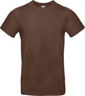 B&C Basic T-shirt E190 - Chocolate - Maat XL