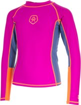 Color Kids Vissen T-shirt LS UPF Surfshirt - Maat 92  - Unisex - roze/oranje/grijs