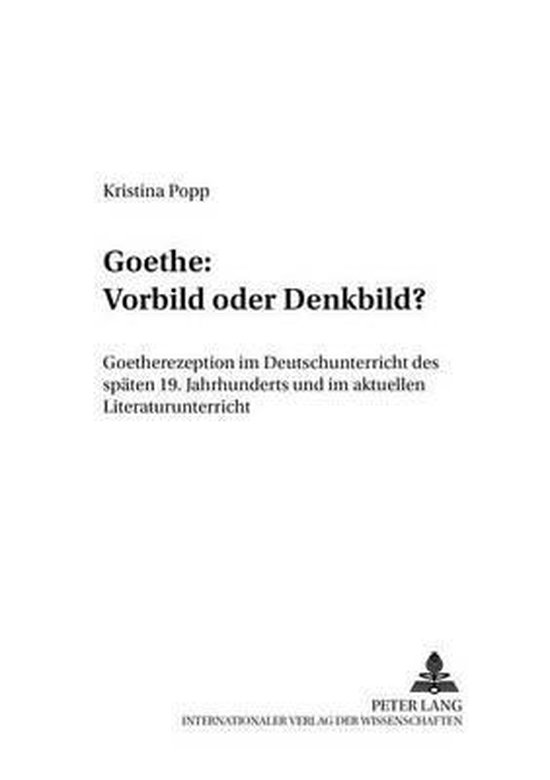 Goethe: Vorbild oder Denkbild? - cover