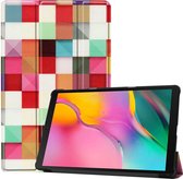 Samsung Galaxy Tab A 10.1 (2019) Hoesje - Smart Book Case - Colour Squares