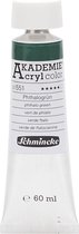 Schmincke AKADEMIE® Acryl color , phthalo green (551), transparant, 60 ml/ 1 fles