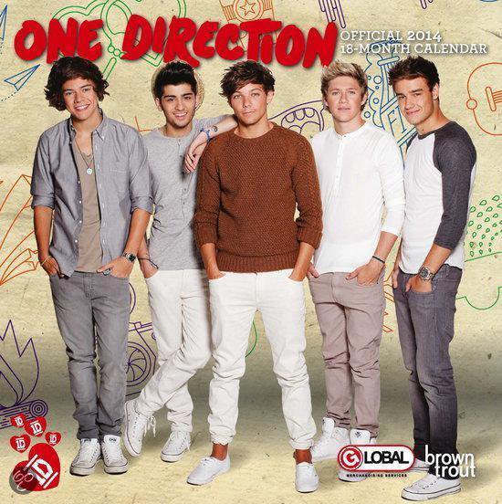 Cover van het boek 'One Direction 2014 Mini Wall Calender' van Inc Browntrout Publishers
