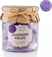 O.W.N. Candles 18 Scented Wax Melts Gift Jar Lavender Fields
