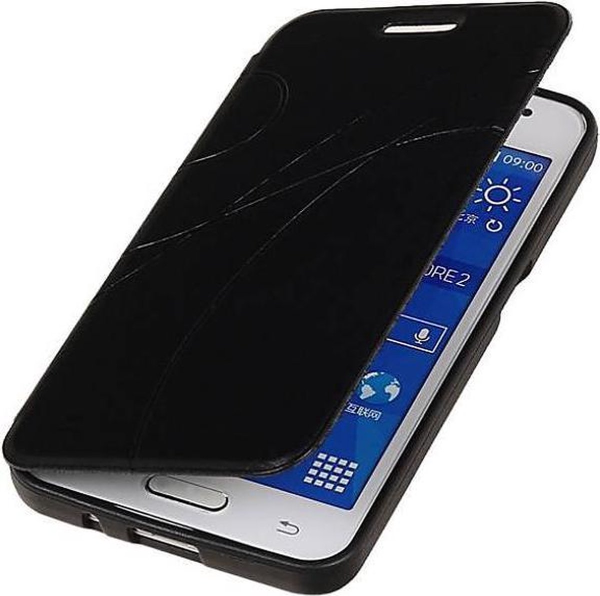 Easy Booktype hoesje Geschikt voor Huawei Ascend G610 Zwart