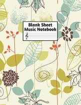 Blank Sheet Music Notebook