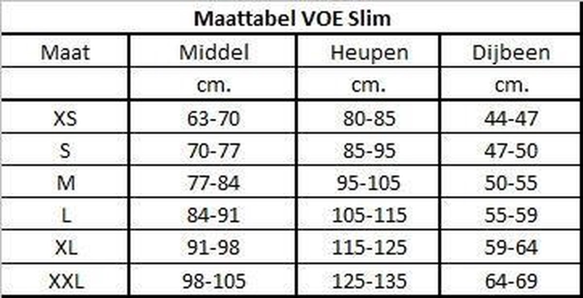 VOE Slim body shaper maat M de ultieme figuurcorrectie. Kleur