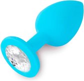 Dolce Piccante Buttplug Jewellery Small Silicone Blue - blauw