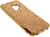 Bling bling hoesje goud Geschikt voor Samsung Galaxy S9