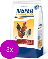 Kasper Faunafood Multigraan Kip - Kippenvoer - 3 x 4 kg