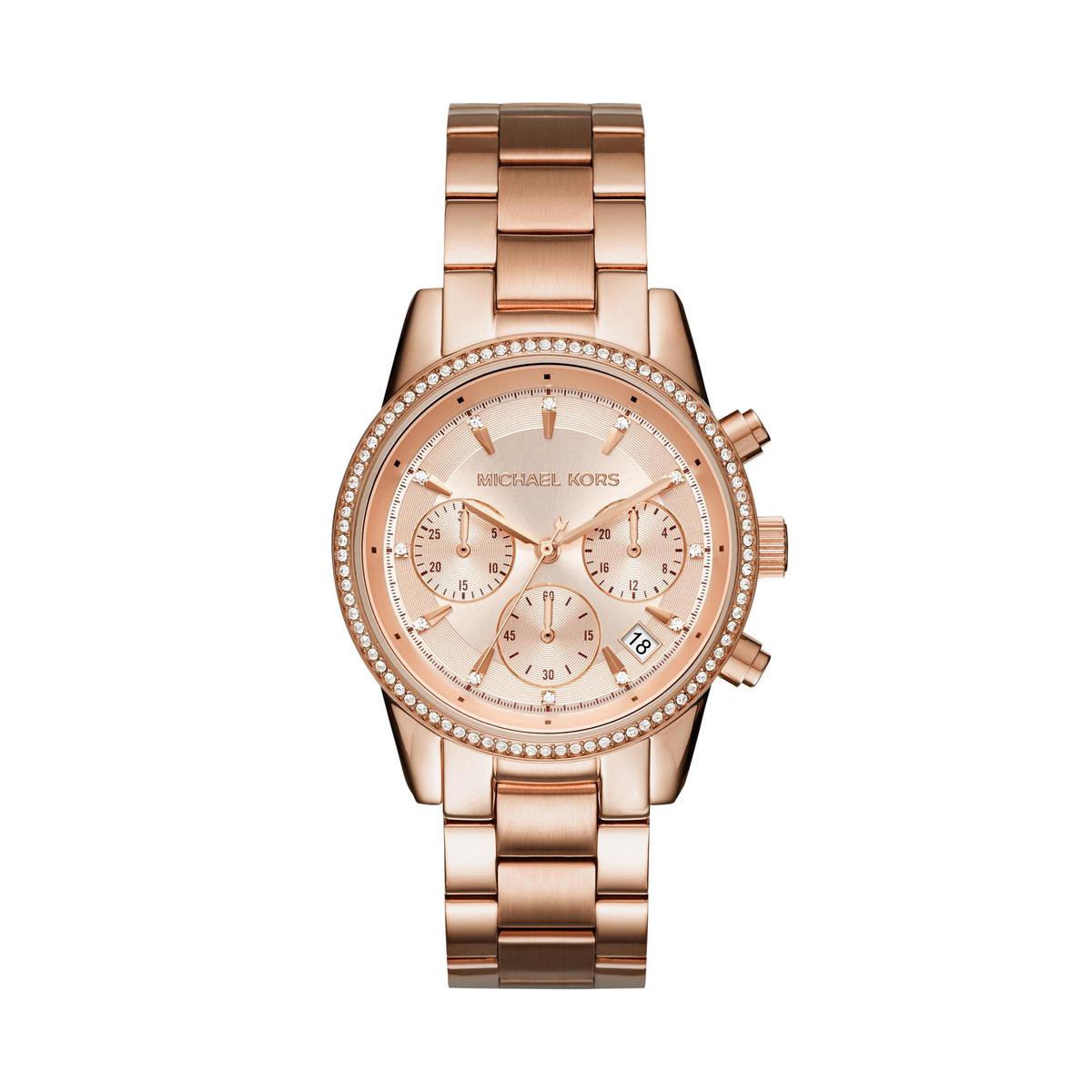 Michael Kors Bryant MK6357 Horloge - Staal - Rosékleurig - Ø 37 mm