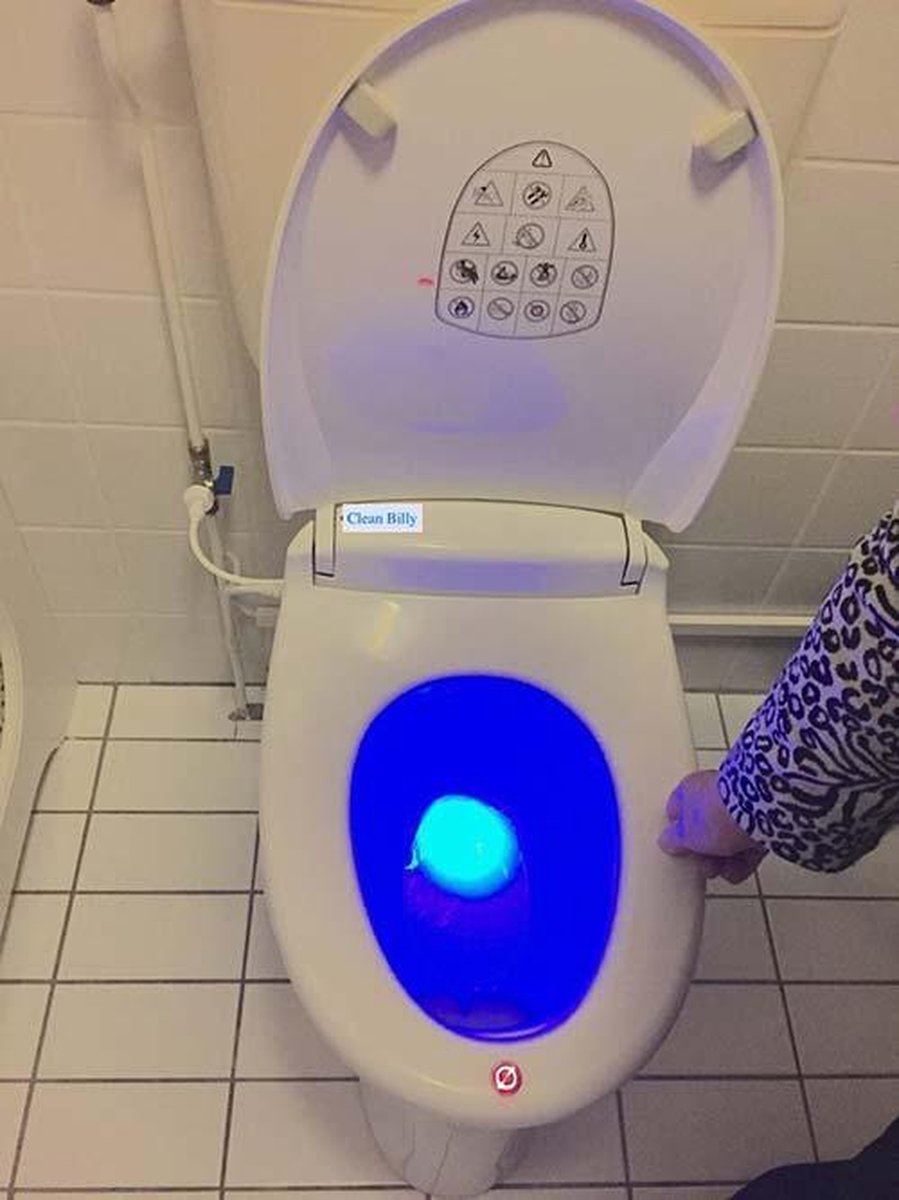 Clean Billy ovaal, bidet wc bril wc douche met douche en droogfunctie