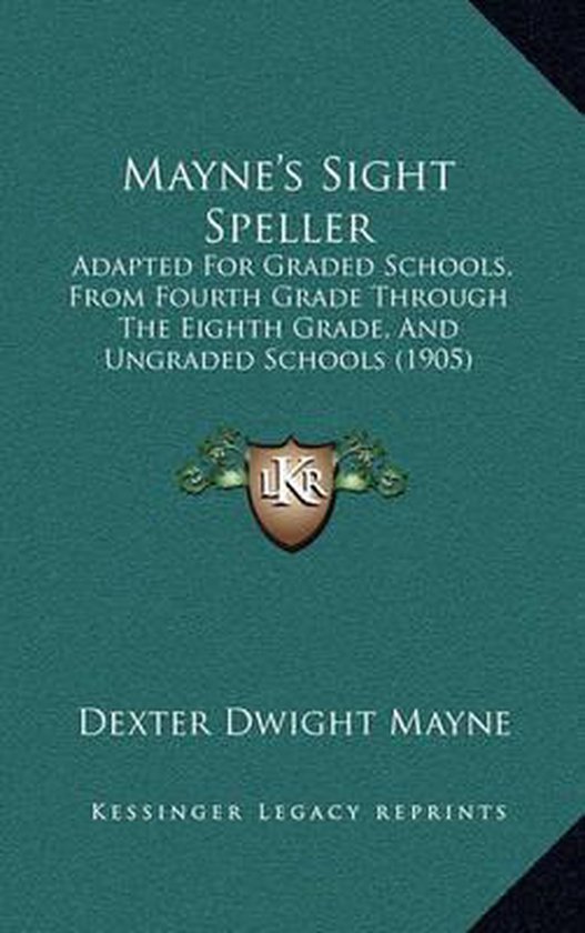Mayne's Sight Speller - cover