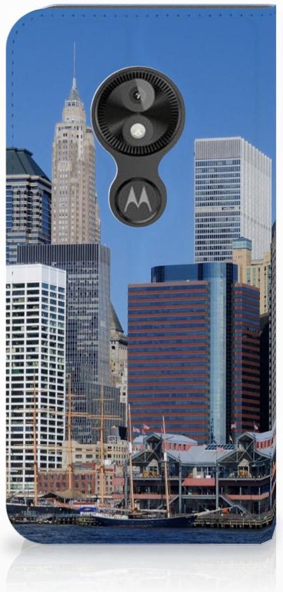 Standcase Hoesje voor Motorola Moto E5 Play Book Cover Vrijheidsbeeld