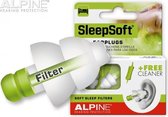 Alpine oorplugs SleepSoft - in cassette groen - 1 paar