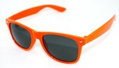 Hidzo Zonnebril Oranje - UV 400 - Zwarte Glazen