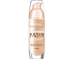 Maybelline Dream Satin Liquid 30 Sand foundationmake-up Pompflacon Vloeistof