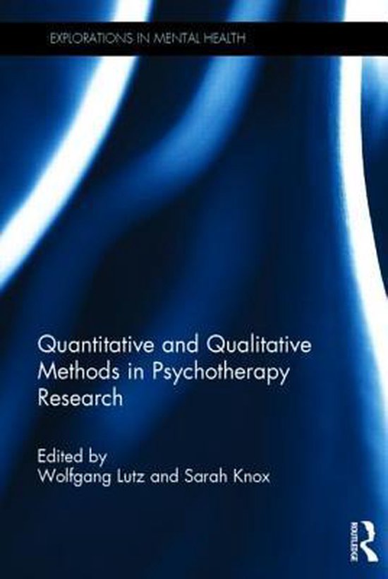 Quantitative and Qualitative Methods in Psychotherapy Resear ... - cover