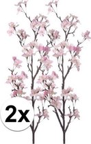 2x Appelbloesem roze kunstbloemen 104 cm