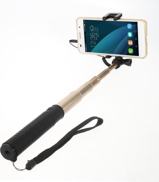 web democratische Partij Drijvende kracht Shop4 - Samsung Galaxy S4 Selfie Stick Compact 3,5mm jack aansluiting  Champagne | bol.com