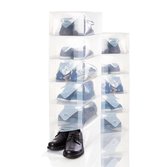 Lumaland - Schoenenbox - Opbergdoos voor schoenen - Transparant kunststof- Set van 15 - 35x22x14 cm