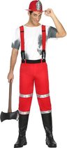 Verkleedkleding voor volwassenen - Brandweerman - Kostuum XL