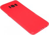 Siliconen hoesje rood Geschikt voor Samsung Galaxy S8 Plus