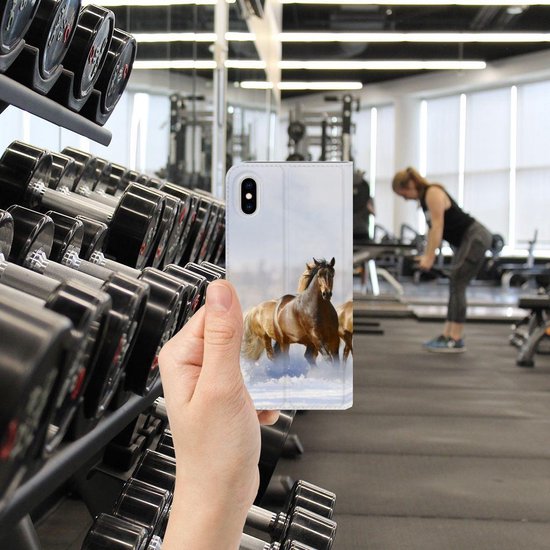 Coque Standcase Uniek iPhone Xs Max Paarden